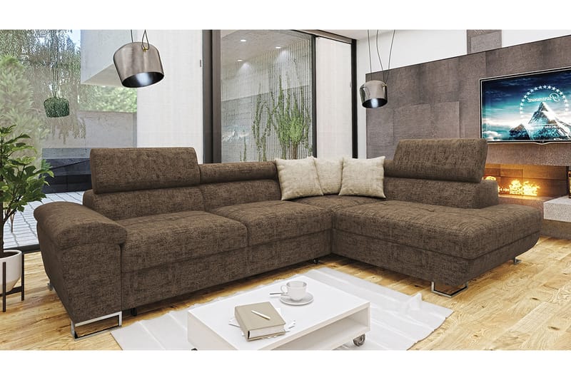 Reginia Bäddsoffa m. Schäslong L-formad - Möbler - Soffa - Bäddsoffa