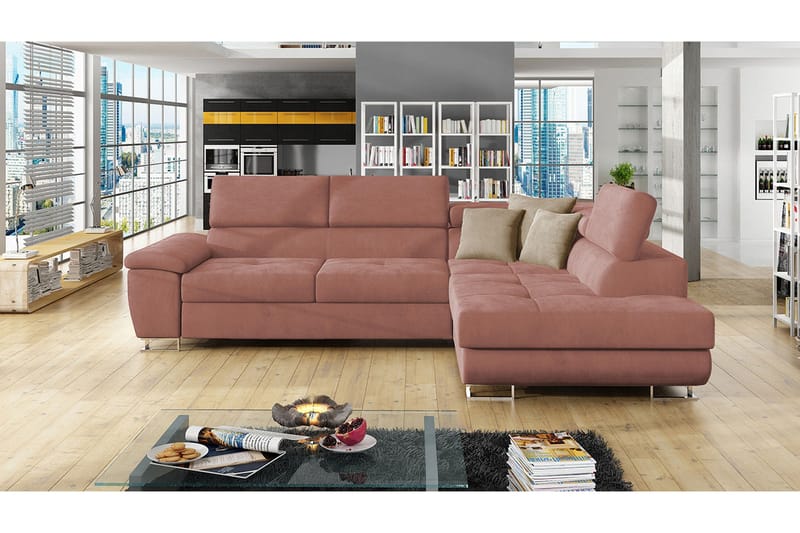 Reginia Bäddsoffa m. Schäslong L-formad - Möbler - Soffa - Bäddsoffa