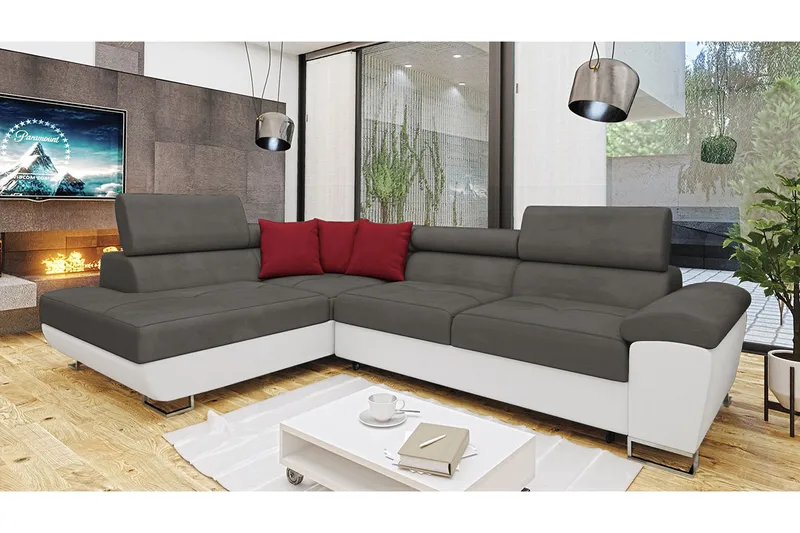 Reginia Bäddsoffa m. Schäslong L-formad - Möbler - Soffa - Bäddsoffa