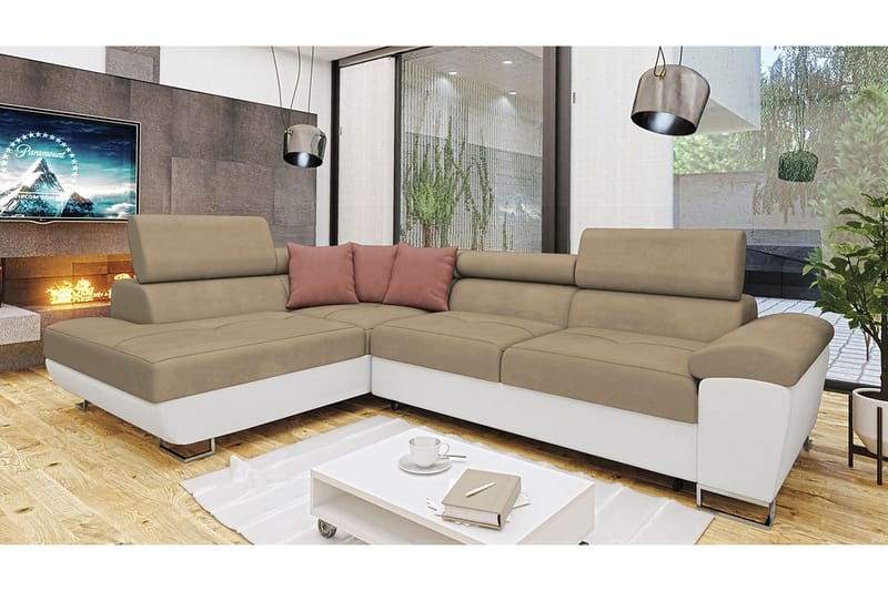 Reginia Bäddsoffa m. Schäslong L-formad - Möbler - Soffa - Bäddsoffa