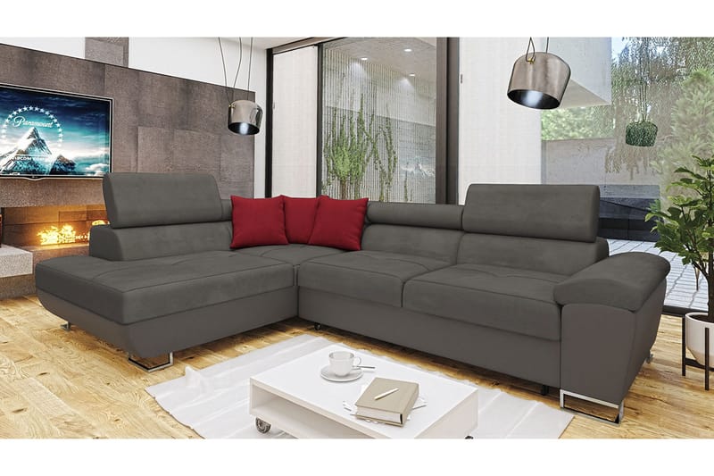 Reginia Bäddsoffa m. Schäslong L-formad - Möbler - Soffa - Bäddsoffa