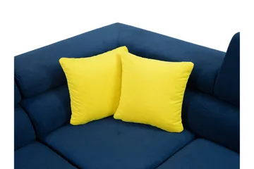 Reginia Bäddsoffa med Divan och Schäslong 4-sits i Konstläder - Vit/Grå - Möbler - Soffa - Bäddsoffa