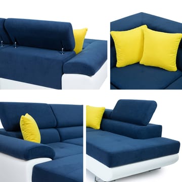 Reginia Hörnsoffa Vänster - Grå - Möbler - Soffa - Bäddsoffa