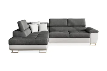 Reginia U-bäddsoffa - Vit/Grå - Möbler - Soffa - Bäddsoffa