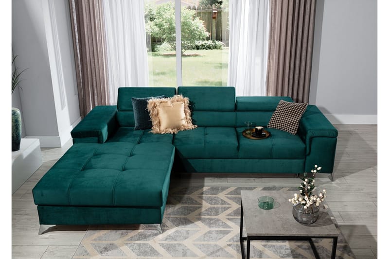 Ricardone 3-sits Bäddsoffa m. Divan - Grön - Möbler - Soffa - Bäddsoffa