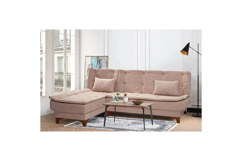 Riversdale Bäddsoffa m. Divan 4-sits - Grå - Möbler - Soffa - Bäddsoffa