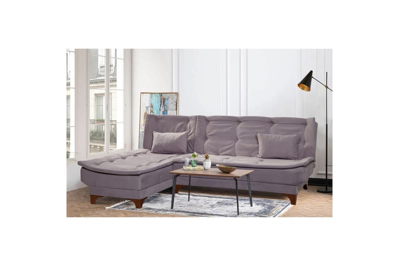 Riversdale Bäddsoffa m. Divan 4-sits - Ljusgrå - Möbler - Soffa - Bäddsoffa