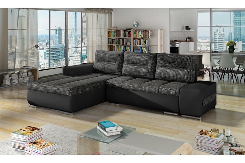 Rodeche Bäddsoffa - Grå/Svart - Möbler - Soffa - Bäddsoffa
