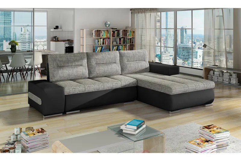 Rodeche Bäddsoffa - Grå/Svart - Möbler - Soffa - Bäddsoffa