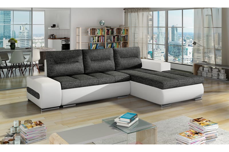 Rodeche Bäddsoffa - Grå/Vit - Möbler - Soffa - Bäddsoffa