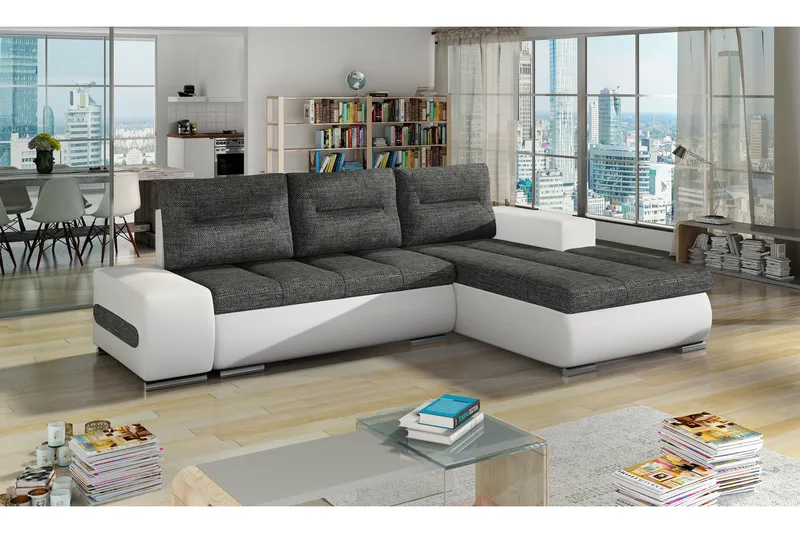 Rodeche Bäddsoffa - Grå/Vit - Möbler - Soffa - Bäddsoffa