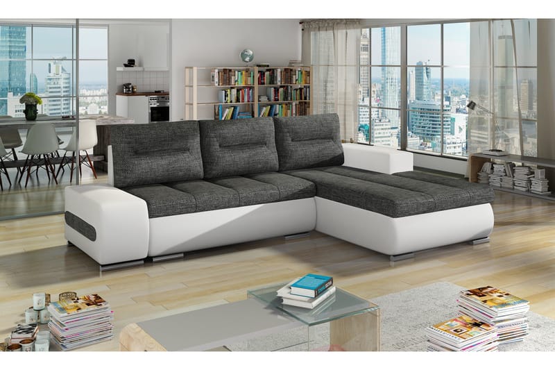 Rodeche Bäddsoffa - Grå/Vit - Möbler - Soffa - Bäddsoffa