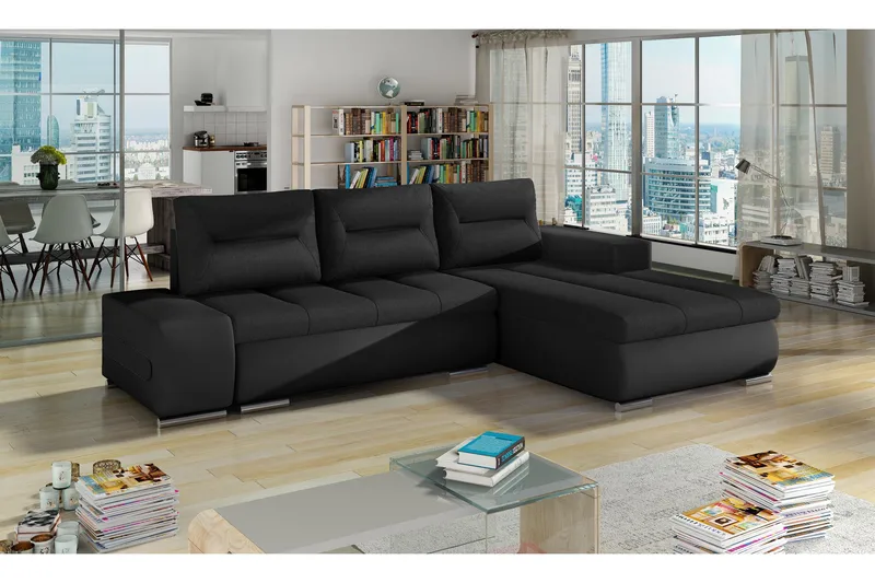 Rodeche Bäddsoffa - Svart/Svart - Möbler - Soffa - Bäddsoffa