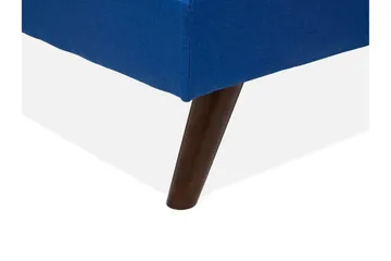 Ronne 2-sits Fällbar Rektangulär Bäddsoffa i Tyg med Träben - Blå - Möbler - Soffa - Bäddsoffa