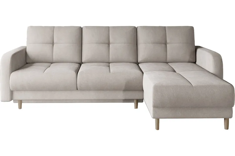 Saimon Bäddsoffa m. Divan med Förvaring 3-sits - Beige - Möbler - Soffa - Bäddsoffa