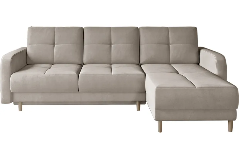 Saimon Bäddsoffa m. Divan med Förvaring 3-sits - Beige - Möbler - Soffa - Bäddsoffa