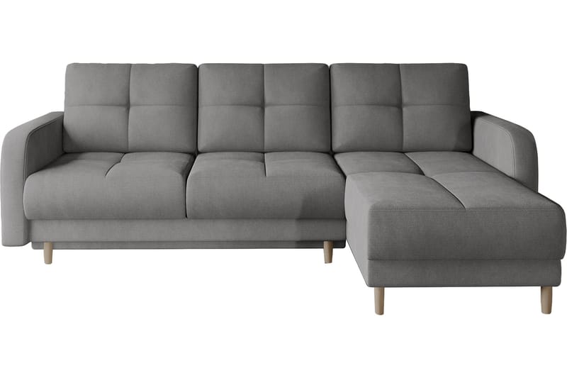 Saimon Bäddsoffa m. Divan med Förvaring 3-sits - Grå - Möbler - Soffa - Bäddsoffa