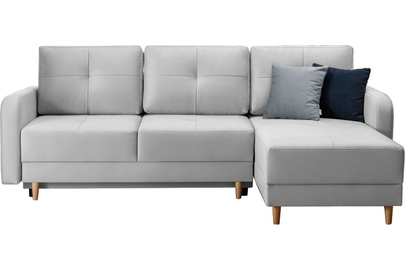 Saimon Bäddsoffa m. Divan med Förvaring 3-sits - Grå - Möbler - Soffa - Bäddsoffa