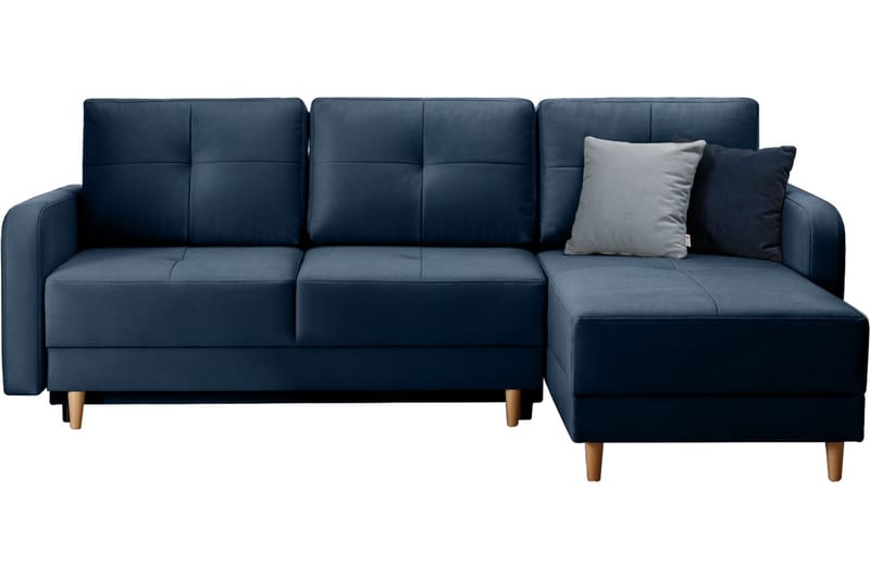 Saimon Bäddsoffa m. Divan med Förvaring 3-sits - Mörkblå - Möbler - Soffa - Bäddsoffa