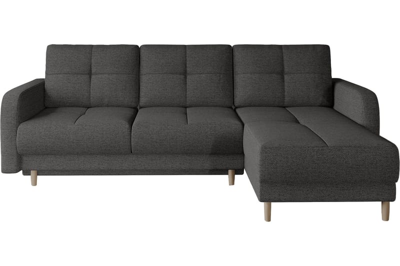 Saimon Bäddsoffa m. Divan med Förvaring 3-sits - Mörkgrå - Möbler - Soffa - Bäddsoffa