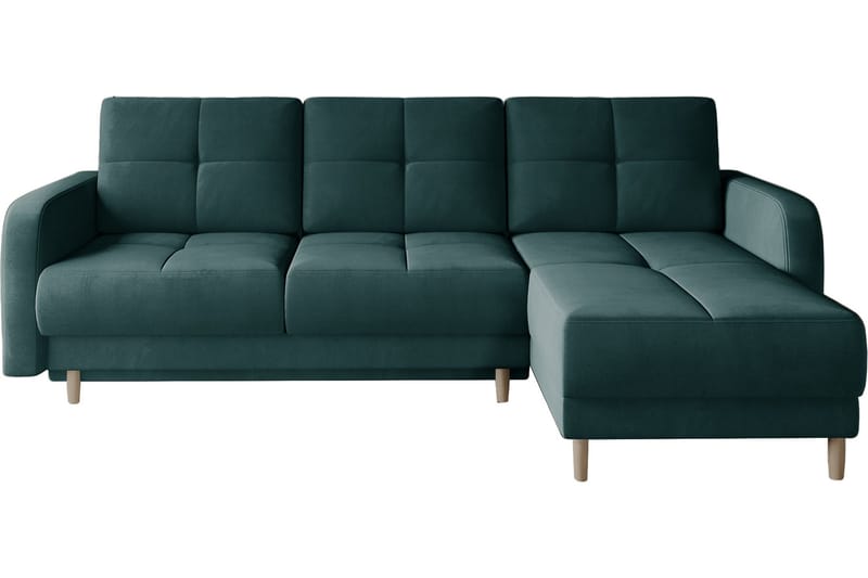 Saimon Bäddsoffa m. Divan med Förvaring 3-sits - Mörkgrön - Möbler - Soffa - Bäddsoffa