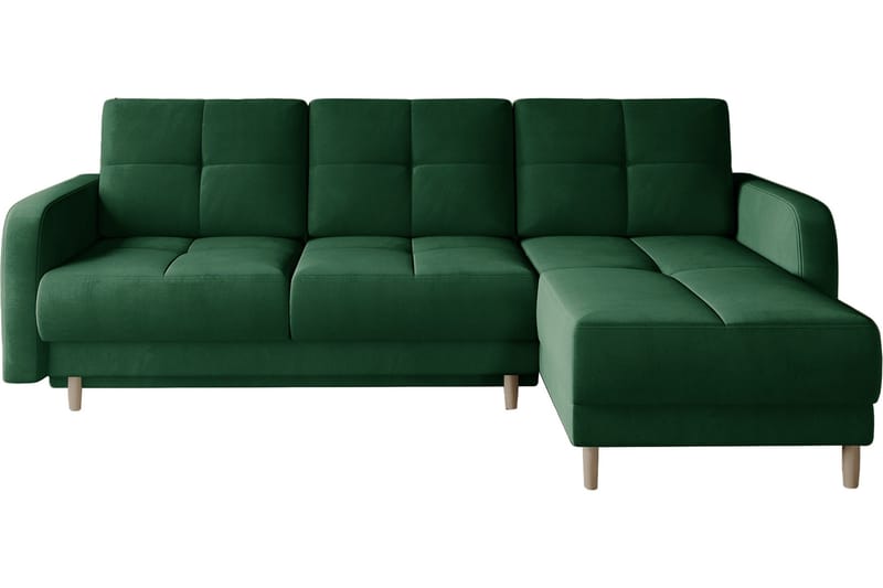 Saimon Bäddsoffa m. Divan med Förvaring 3-sits - Mörkgrön - Möbler - Soffa - Bäddsoffa
