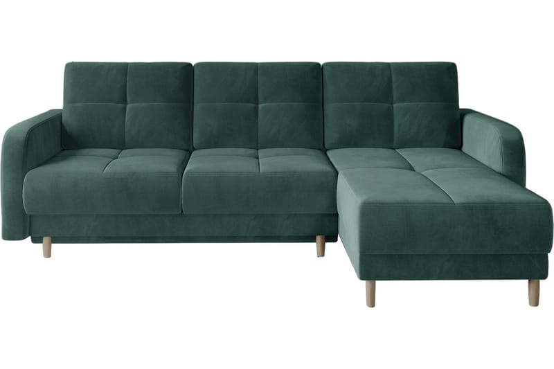 Saimon Bäddsoffa m. Divan med Förvaring 3-sits - Mörkgrön - Möbler - Soffa - Bäddsoffa
