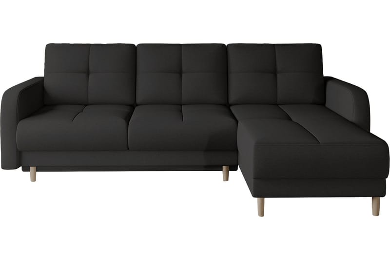 Saimon Bäddsoffa m. Divan med Förvaring 3-sits - Svart - Möbler - Soffa - Bäddsoffa
