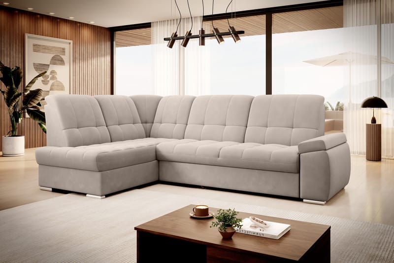 Sajana Bäddsoffa m. Schäslong 3-sits - Beige - Möbler - Soffa - Bäddsoffa