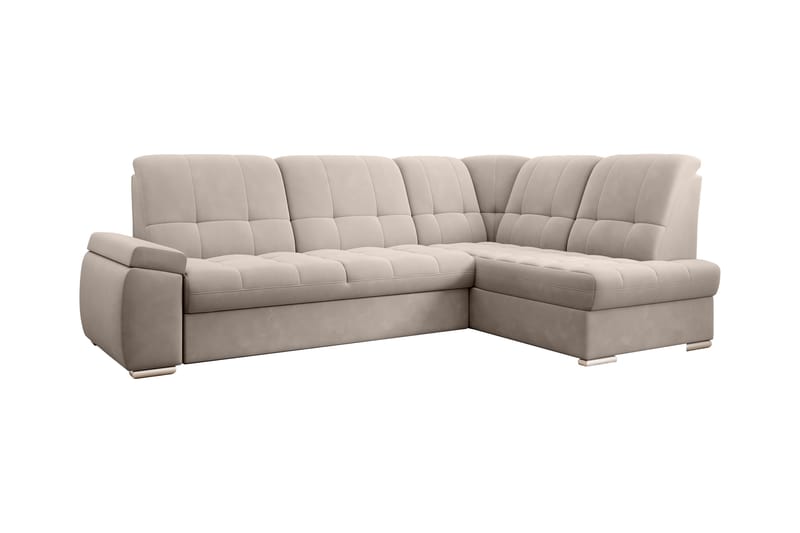 Sajana Bäddsoffa m. Schäslong 3-sits - Beige - Bäddsoffa