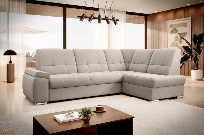 Sajana Bäddsoffa m. Schäslong 3-sits - Beige - Möbler - Soffa - Bäddsoffa
