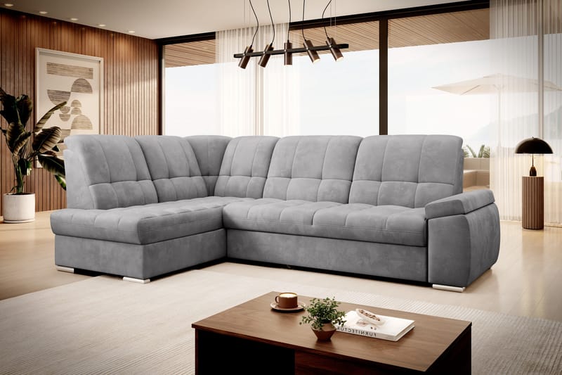 Sajana Bäddsoffa m. Schäslong 3-sits - Grå - Möbler - Soffa - Bäddsoffa