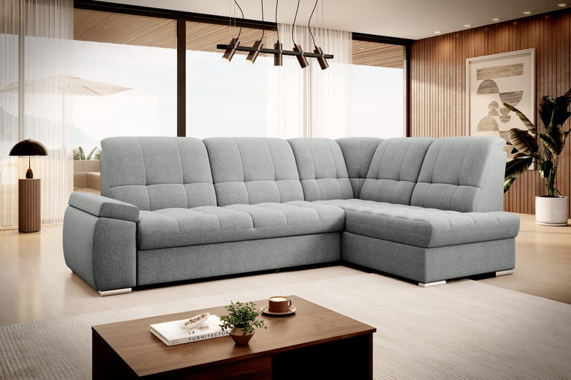 Sajana Bäddsoffa m. Schäslong 3-sits - Grå - Möbler - Soffa - Bäddsoffa