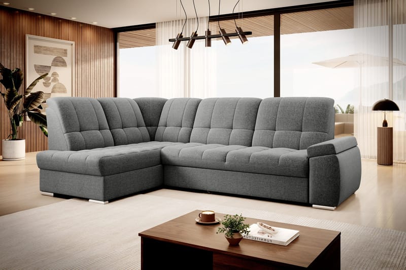 Sajana Bäddsoffa m. Schäslong 3-sits - Grå - Möbler - Soffa - Bäddsoffa