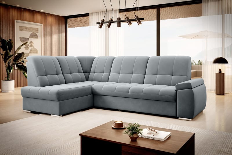 Sajana Bäddsoffa m. Schäslong 3-sits - Grå - Möbler - Soffa - Bäddsoffa