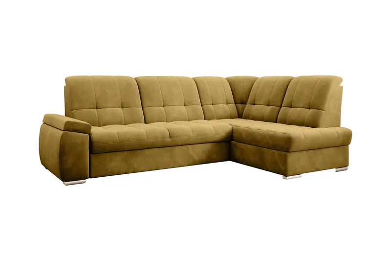 Sajana Bäddsoffa m. Schäslong 3-sits - Gul - Möbler - Soffa - Bäddsoffa