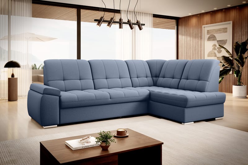 Sajana Bäddsoffa m. Schäslong 3-sits - Mörkblå - Möbler - Soffa - Bäddsoffa