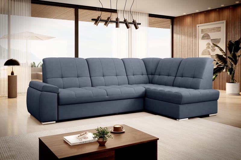 Sajana Bäddsoffa m. Schäslong 3-sits - Mörkblå - Möbler - Soffa - Bäddsoffa