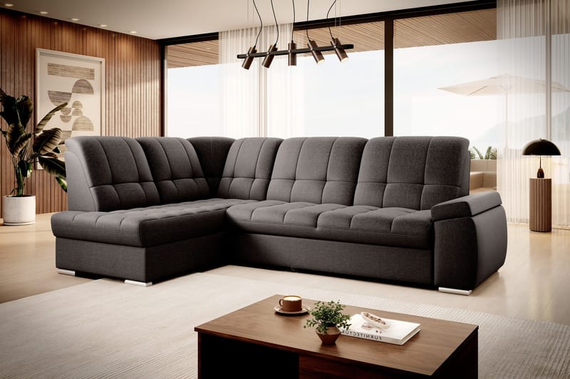 Sajana Bäddsoffa m. Schäslong 3-sits - Mörkbrun - Möbler - Soffa - Bäddsoffa