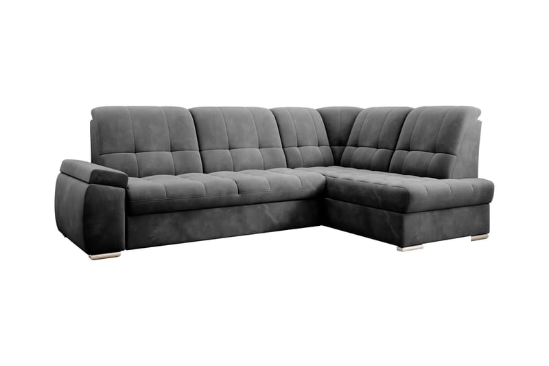 Sajana Bäddsoffa m. Schäslong 3-sits - Mörkgrå - Möbler - Soffa - Bäddsoffa