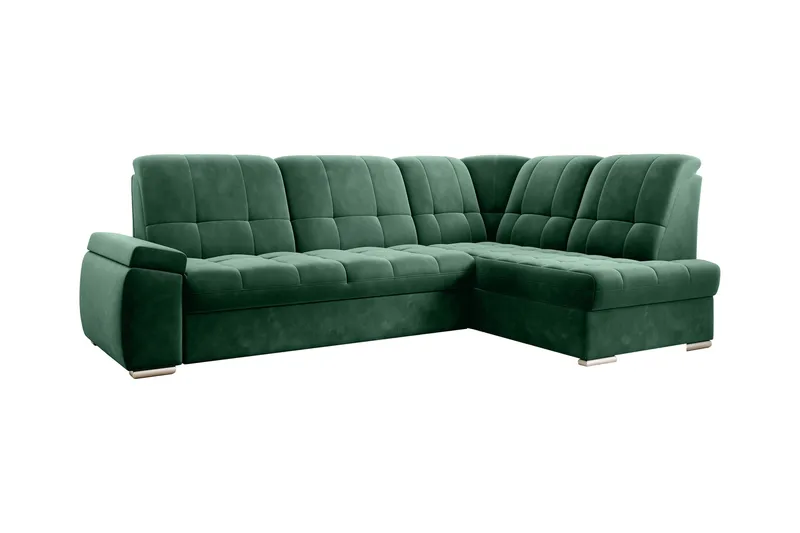 Sajana Bäddsoffa m. Schäslong 3-sits - Mörkgrön - Möbler - Soffa - Bäddsoffa