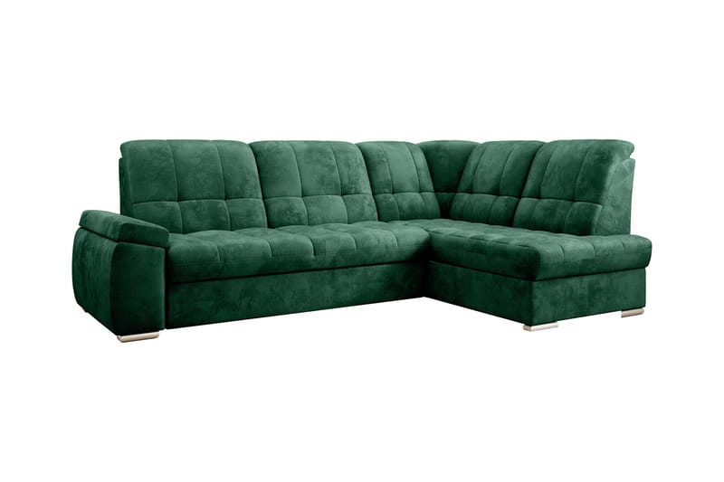 Sajana Bäddsoffa m. Schäslong 3-sits - Mörkgrön - Möbler - Soffa - Bäddsoffa