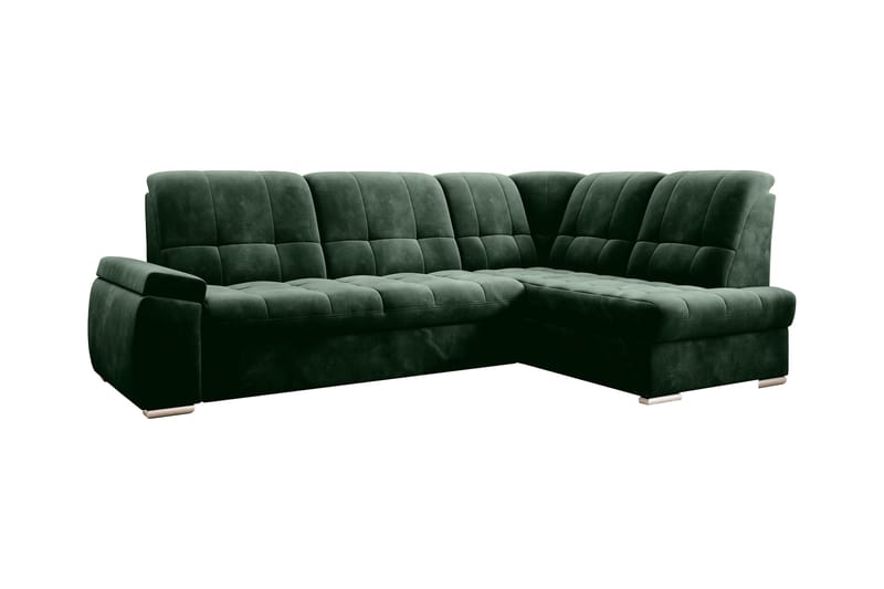 Sajana Bäddsoffa m. Schäslong 3-sits - Mörkgrön - Möbler - Soffa - Bäddsoffa