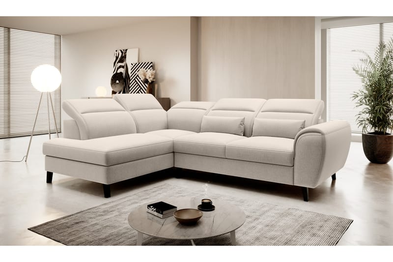 Sajda Bäddsoffa m. Schäslong 3-sits - Beige - Möbler - Soffa - Bäddsoffa