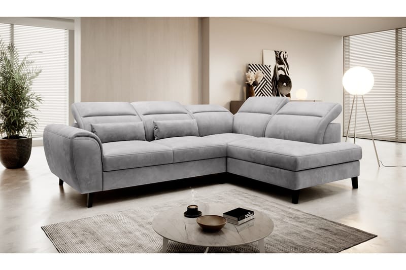 Sajda Bäddsoffa m. Schäslong 3-sits - Grå - Möbler - Soffa - Bäddsoffa