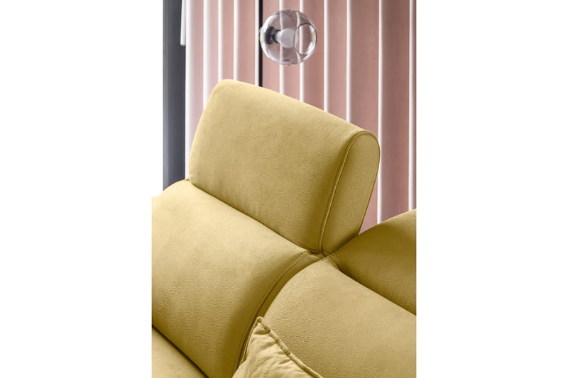 Sajda Bäddsoffa m. Schäslong 3-sits - Gul - Möbler - Soffa - Bäddsoffa
