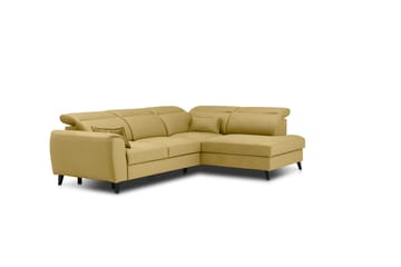 Sajda Bäddsoffa m. Schäslong 3-sits - Gul - Möbler - Soffa - Bäddsoffa