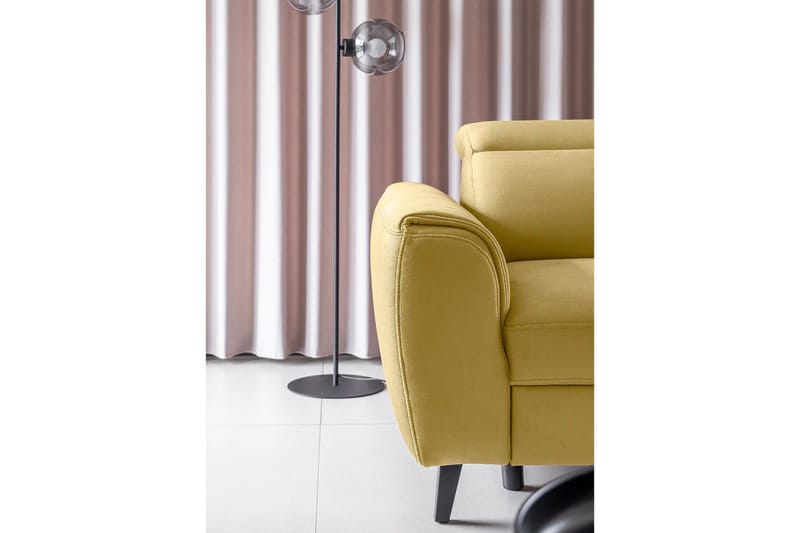 Sajda Bäddsoffa m. Schäslong 3-sits - Gul - Möbler - Soffa - Bäddsoffa