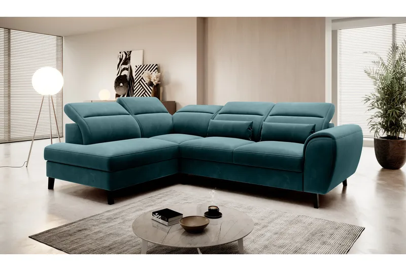 Sajda Bäddsoffa m. Schäslong 3-sits - Mörkgrön - Möbler - Soffa - Bäddsoffa