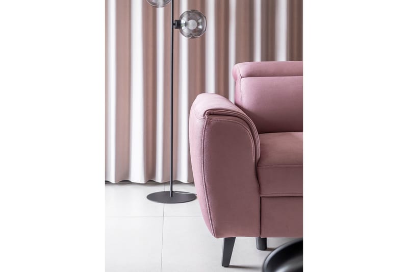 Sajda Bäddsoffa m. Schäslong 3-sits - Rosa - Möbler - Soffa - Bäddsoffa